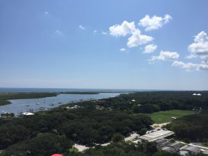 View at the top of the St Augustine Lighthouse