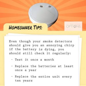 Homeowner Tips: Test your smoke detectors frequently