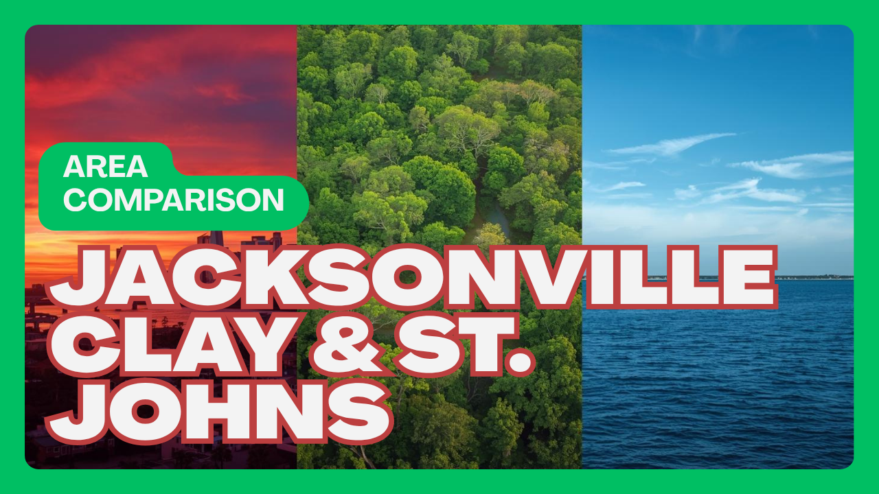 Area comparison-Jacksonville, Clay and St Johns County Florida