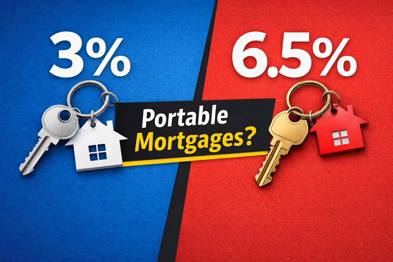 Portable mortgages bringing your 3% rate with you to the next house.