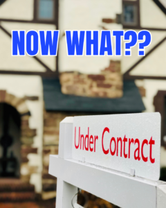 House showing under contract and the caption reads now what?